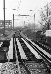 170337 Gezicht op het spoor bij Westelijke Splitsing te Rotterdam, tijdens werkzaamheden in verband met de opheffing ...
